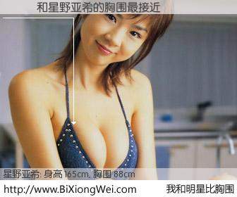 #我和明星比胸围# 身高 166cm，胸围 88cm，Oh, My God！ţ��与日本模特星野亚希的胸围最接近！有图有真相：