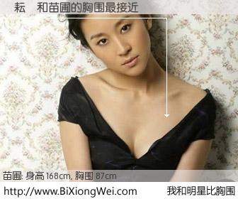 #我和明星比胸围# 身高 168cm，胸围 87cm，不用多说，許耘瑄与内地影星苗圃的胸围最接近！有图有真相：