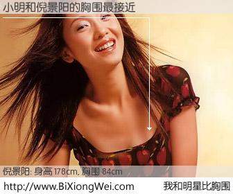 #我和明星比胸围# 身高 178cm，胸围 84cm，无需再测，小明与内地影星倪景阳的胸围最接近！有图有真相：