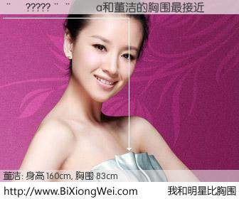 #我和明星比胸围# 身高 160cm，胸围 83cm，噢，卖糕的！��?????����a与内地影星董洁的胸围最接近！有图有真相：