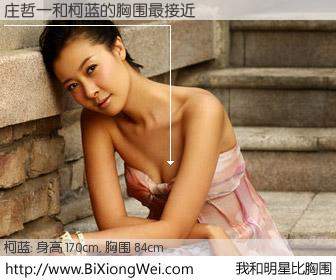 #我和明星比胸围# 身高 170cm，胸围 84cm，无需再测，庄哲一与内地明星柯蓝的胸围最接近！有图有真相：