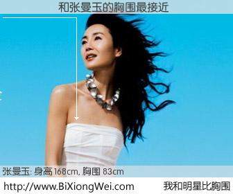 #我和明星比胸围# 身高 167cm，胸围 83cm，你自己都没想到吧？���ѻ�与香港影星张曼玉的胸围最接近！有图有真相：