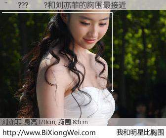 #我和明星比胸围# 身高 170cm，胸围 83cm，无需再测，????与内地明星刘亦菲的胸围最接近！有图有真相：