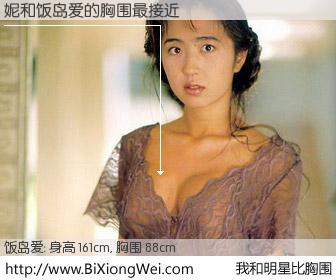 #我和明星比胸围# 身高 160cm，胸围 88cm，你必须知道：妮与日本明星饭岛爱的胸围最接近！有图有真相：