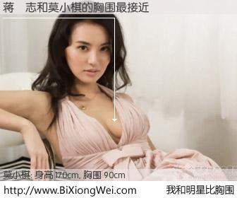 #我和明星比胸围# 身高 170cm，胸围 90cm，我们都看见了！蒋炆志与韩国明星莫小棋的胸围最接近！有图有真相：