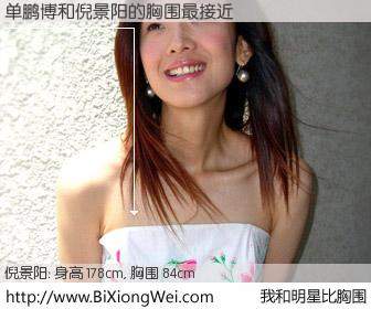 #我和明星比胸围# 身高 178cm，胸围 84cm，哇，我的神啊！单鹏博与内地影星倪景阳的胸围最接近！有图有真相：