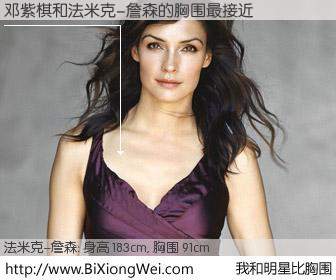 #我和明星比胸围# 身高 185cm，胸围 91cm，Oh, My God！邓紫棋与美国名模法米克-詹森的胸围最接近！有图有真相：