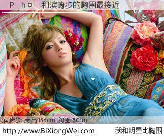 #我和明星比胸围# 身高 153cm，胸围 80cm，你必须知道：�P�h��与日本歌星滨崎步的胸围最接近！有图有真相：