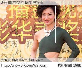 #我和明星比胸围# 身高 166cm，胸围 79cm，理所当然，洛与香港歌星郑秀文的胸围最接近！有图有真相：