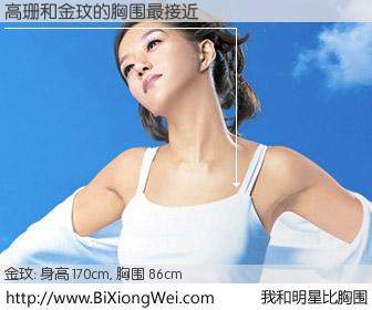 #我和明星比胸围# 身高 170cm，胸围 86cm，你必须知道：高珊与韩国演员金玟的胸围最接近！有图有真相：