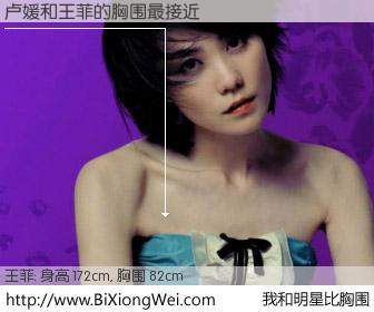 #我和明星比胸围# 身高 172cm，胸围 82cm，噢，卖糕的！卢媛与内地歌星王菲的胸围最接近！有图有真相：