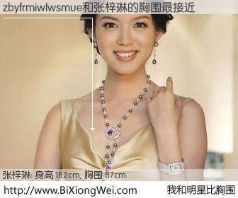 #我和明星比胸围# 身高 185cm，胸围 87cm，Oh, My God！zbyfrmiwlwsmue与内地名模张梓琳的胸围最接近！有图有真相：
