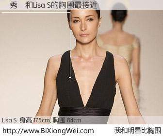 #我和明星比胸围# 身高 175cm，胸围 84cm，一看就知，黃秀蓮与香港模特Lisa S的胸围最接近！有图有真相：