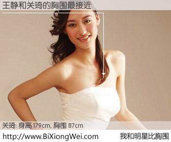 #我和明星比胸围# 身高 180cm，胸围 87cm，Oh, My God！王静与内地明星关琦的胸围最接近！有图有真相：