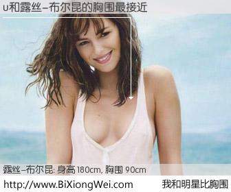 #我和明星比胸围# 身高 180cm，胸围 90cm，有目共睹，u与法国影星露丝-布尔昆的胸围最接近！有图有真相：