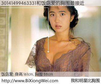 #我和明星比胸围# 身高 160cm，胸围 88cm，噢，卖糕的！30141499463331与日本明星饭岛爱的胸围最接近！有图有真相：